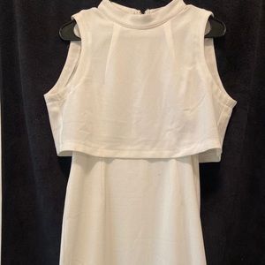Forever 21 mini white sleevless dress